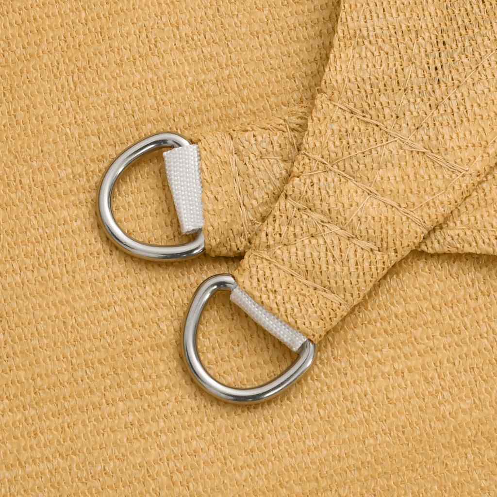 Voile D'ombrage 160 G/M² Triangulaire Sable Pehd