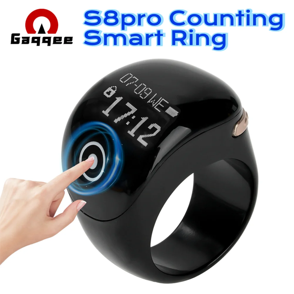 S8 Pro Smart Ring – Bluetooth Teller met OLED Display