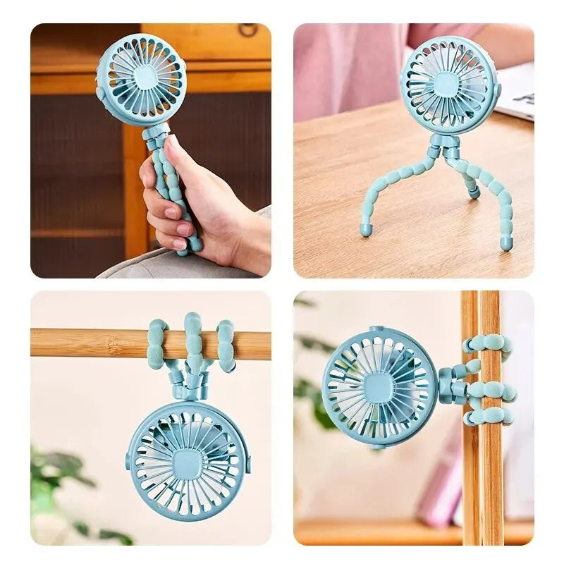 Draagbare USB Mini Ventilator – Octopus