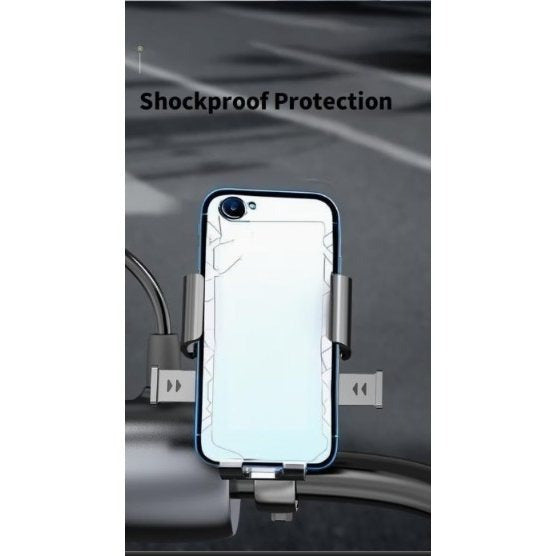 Telefoonhouder voor fiets- en motorstuur, telefoonklem met draaibare beugel, compatibel met smartphones van 4,7 tot 7,2 inch